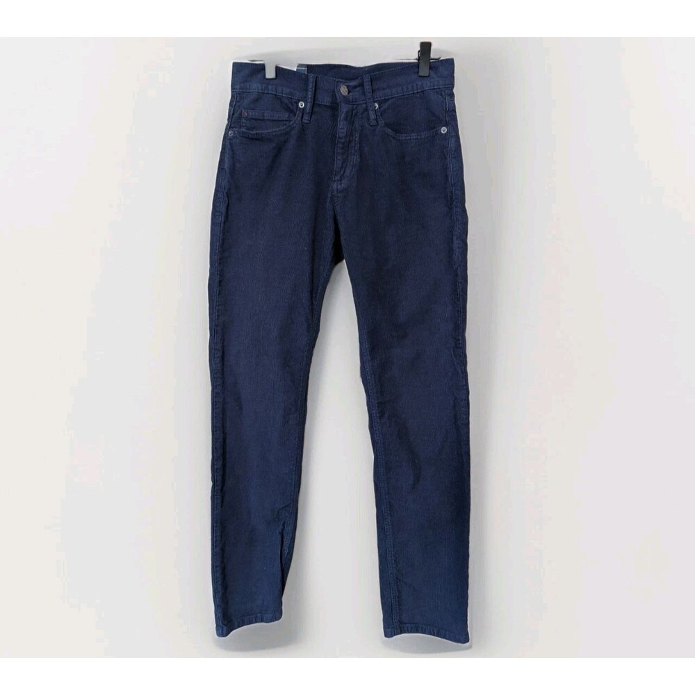 Marine Layer Corduroy Pants Mens 30x30 Blue Slim Straight Casual Soft Cotton